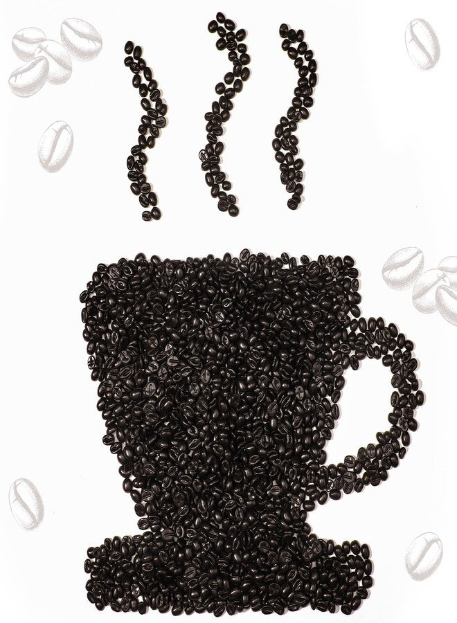 Reallnaive 1000g Fake Coffee Beans Decorations Bulk 3000 Pcs Mini Resin Artificial Coffee Beans Vase Fillers Party Table Centerpieces Crafts Home Kitchen Shop Cabinet Display Decor Photography Props - Image 1